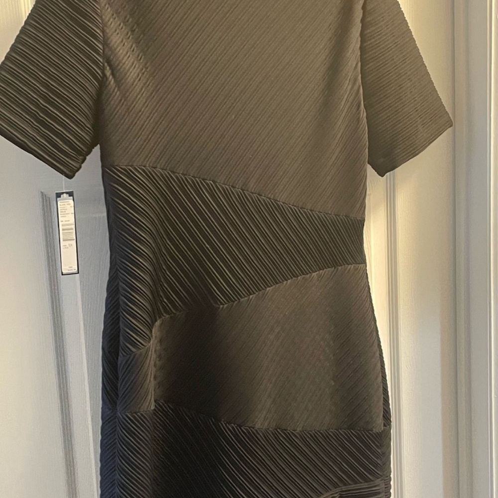 NWT Tahari ASL Black Short Sleeve Dress - Lined - Picture 2 of 10